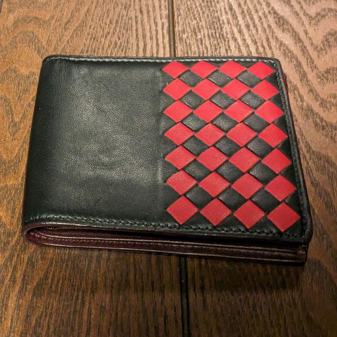 美品　ボッテガヴェネタ　BOTTEGA VENETA　二つ折り財布