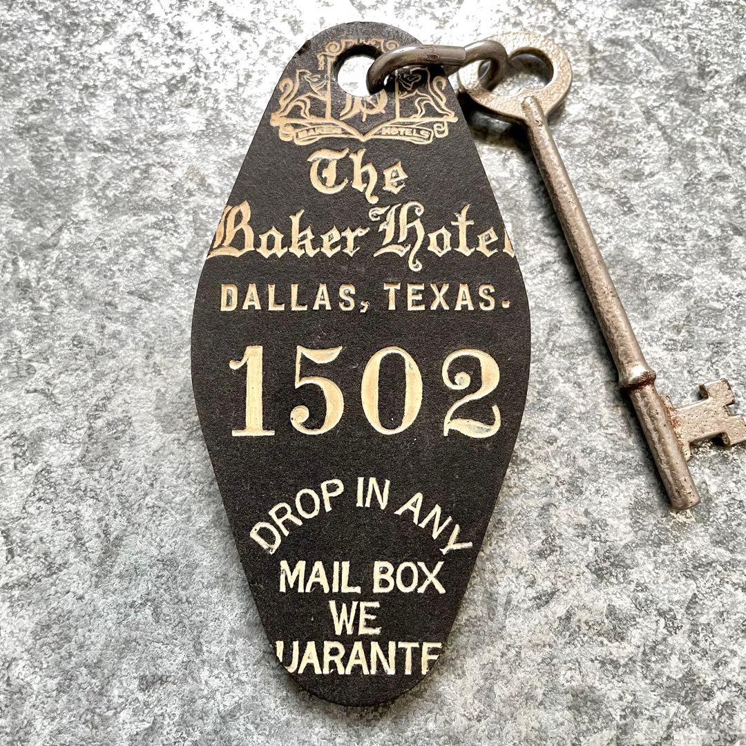 アメリカ製USA テキサス ヴィンテージ モーテル ホテル キー No1502
