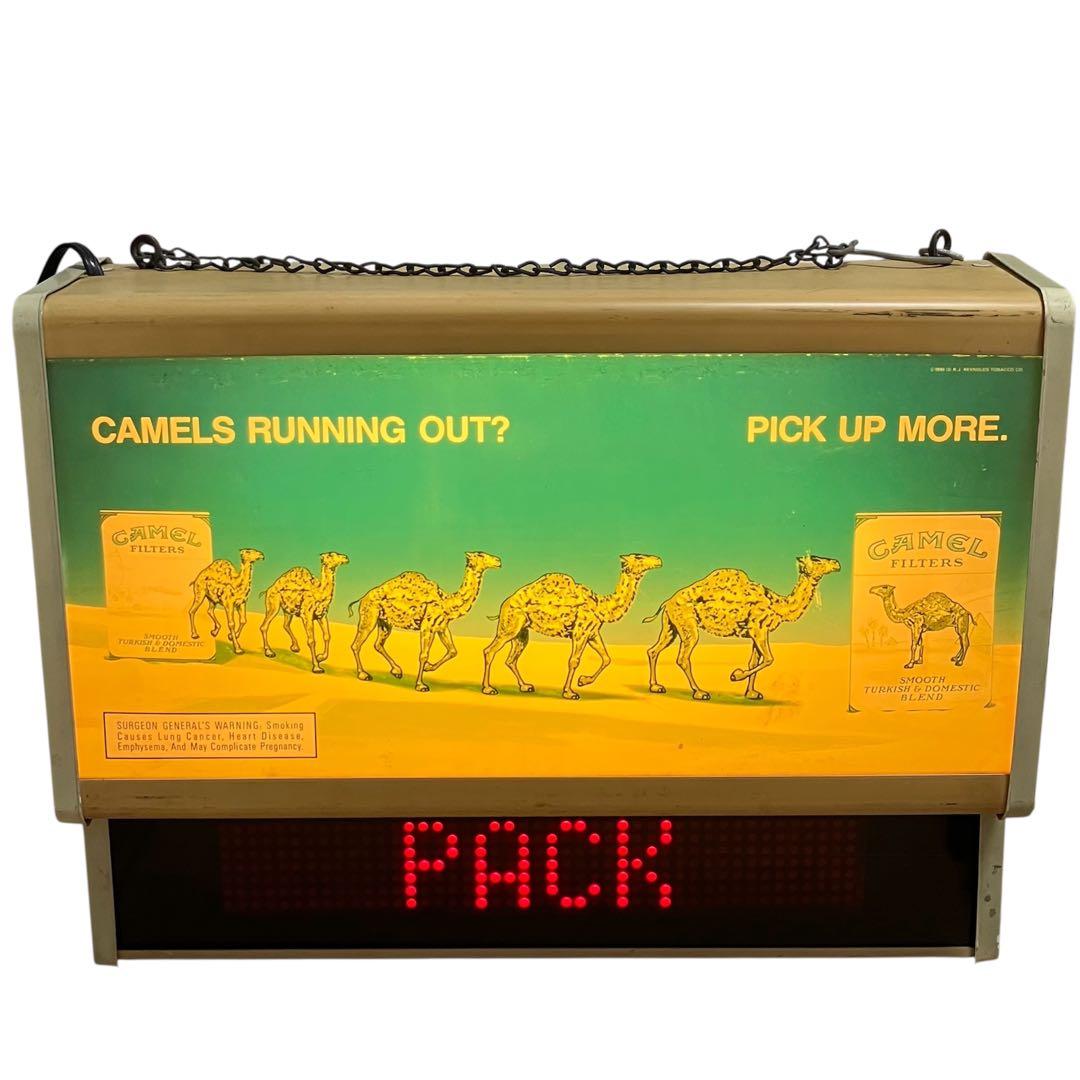 初代ヴィンテージ CAMEL サインライト 電飾看板 非売品 販促什器 備品