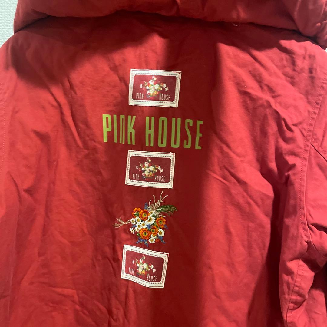 PINK HOUSE 赤色 刺繍 モッズコート