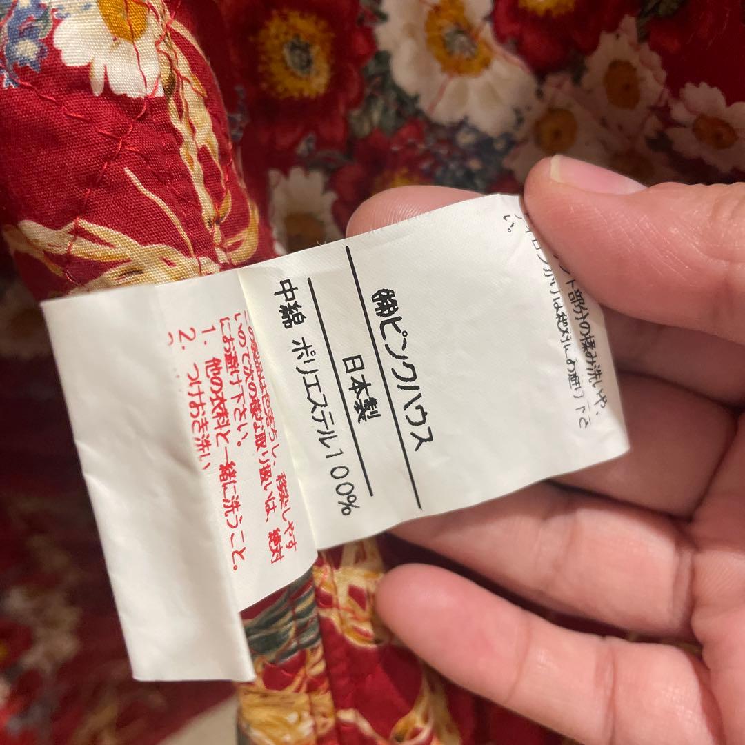 PINK HOUSE 赤色 刺繍 モッズコート