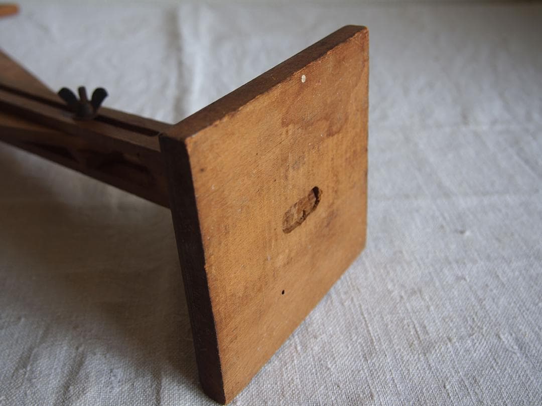 珍品 古い木製ハンガー ディスプレイスタンド 折り畳み 什器 /K245