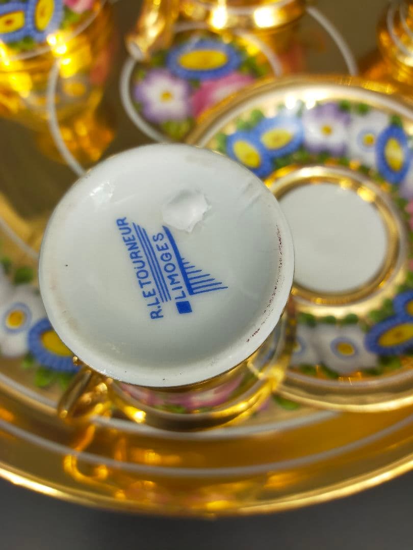 <迎賓館>リモージュアンティーク　テタテティーサービス　アフタヌーンティー