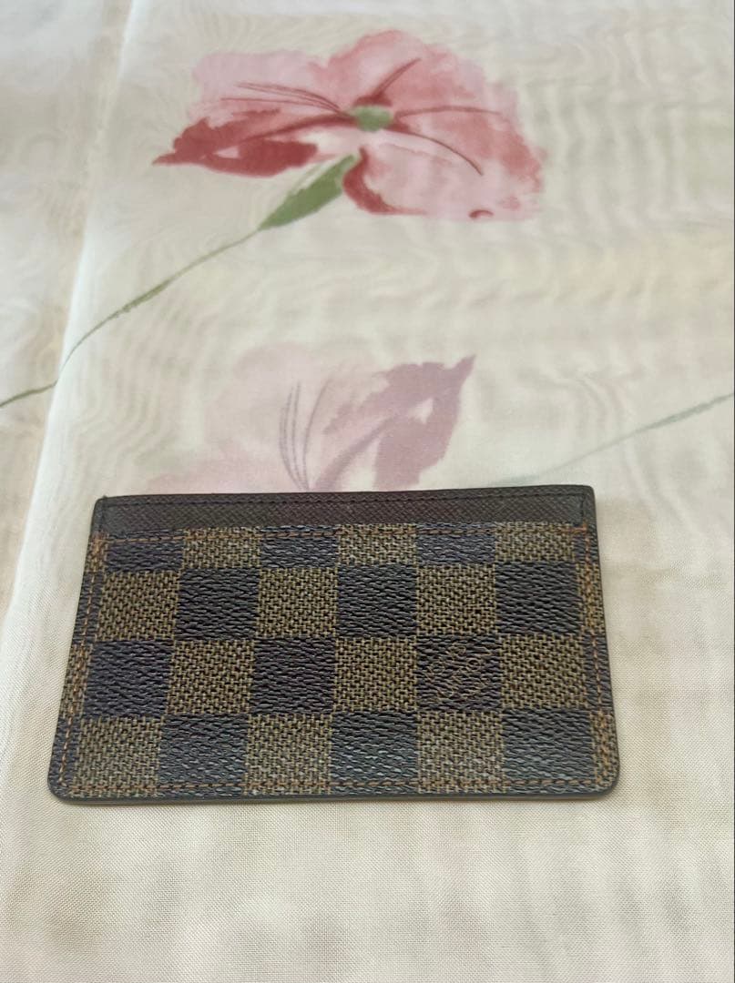【ななさま専用 】 ダミエパターン レザー名刺入れ