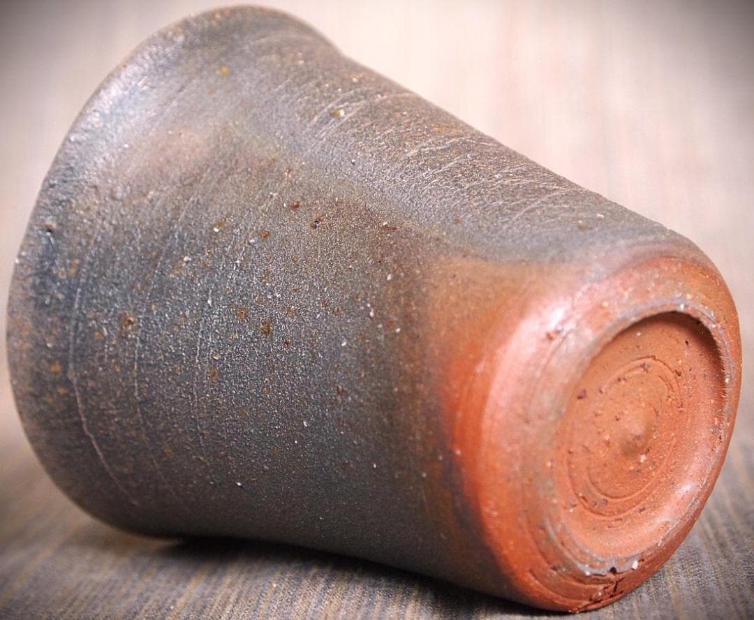 人気作家★中里隆★唐津南蛮麦酒器C★緋色