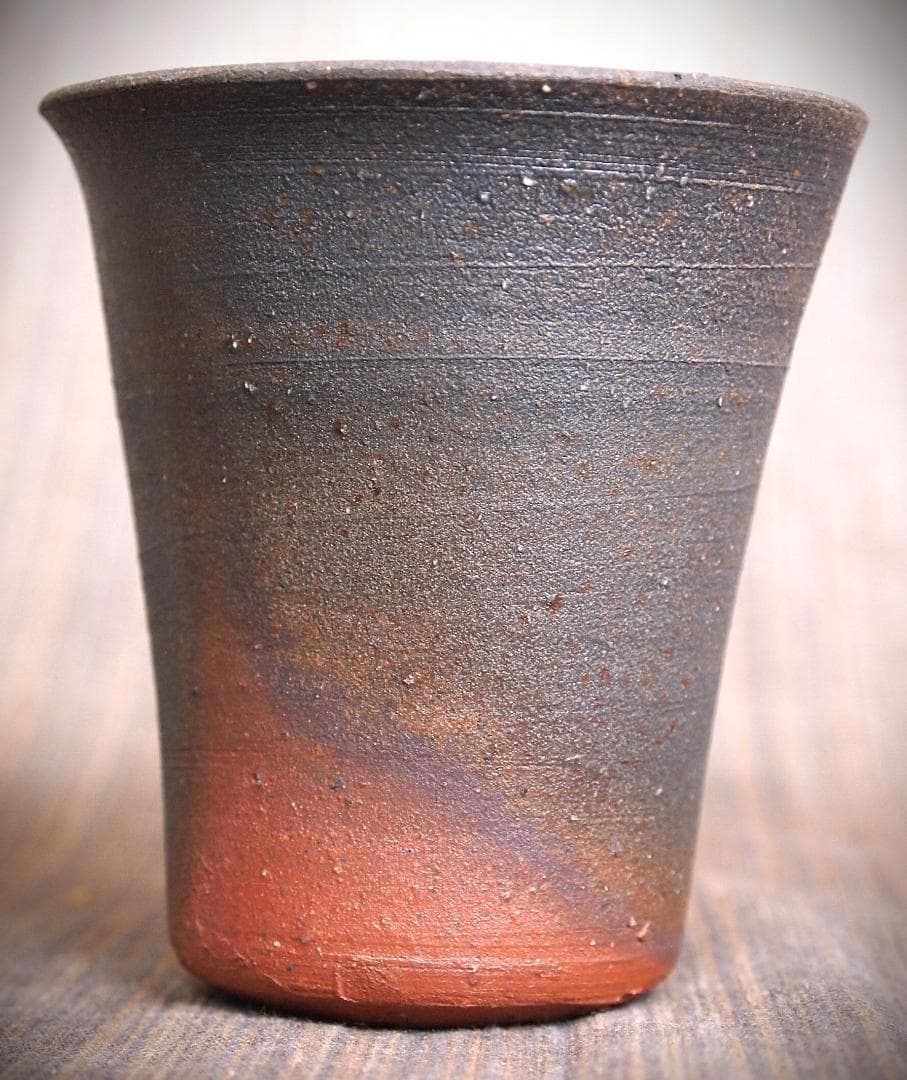 人気作家★中里隆★唐津南蛮麦酒器C★緋色