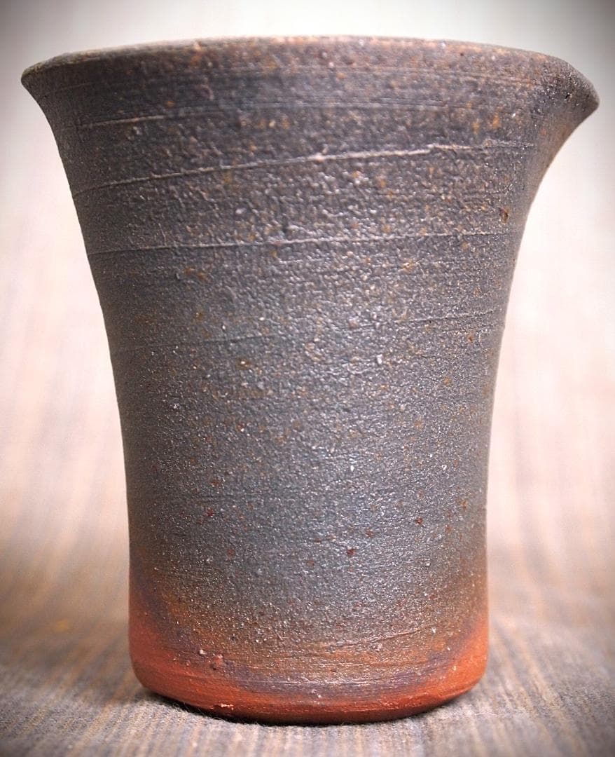 人気作家★中里隆★唐津南蛮麦酒器C★緋色