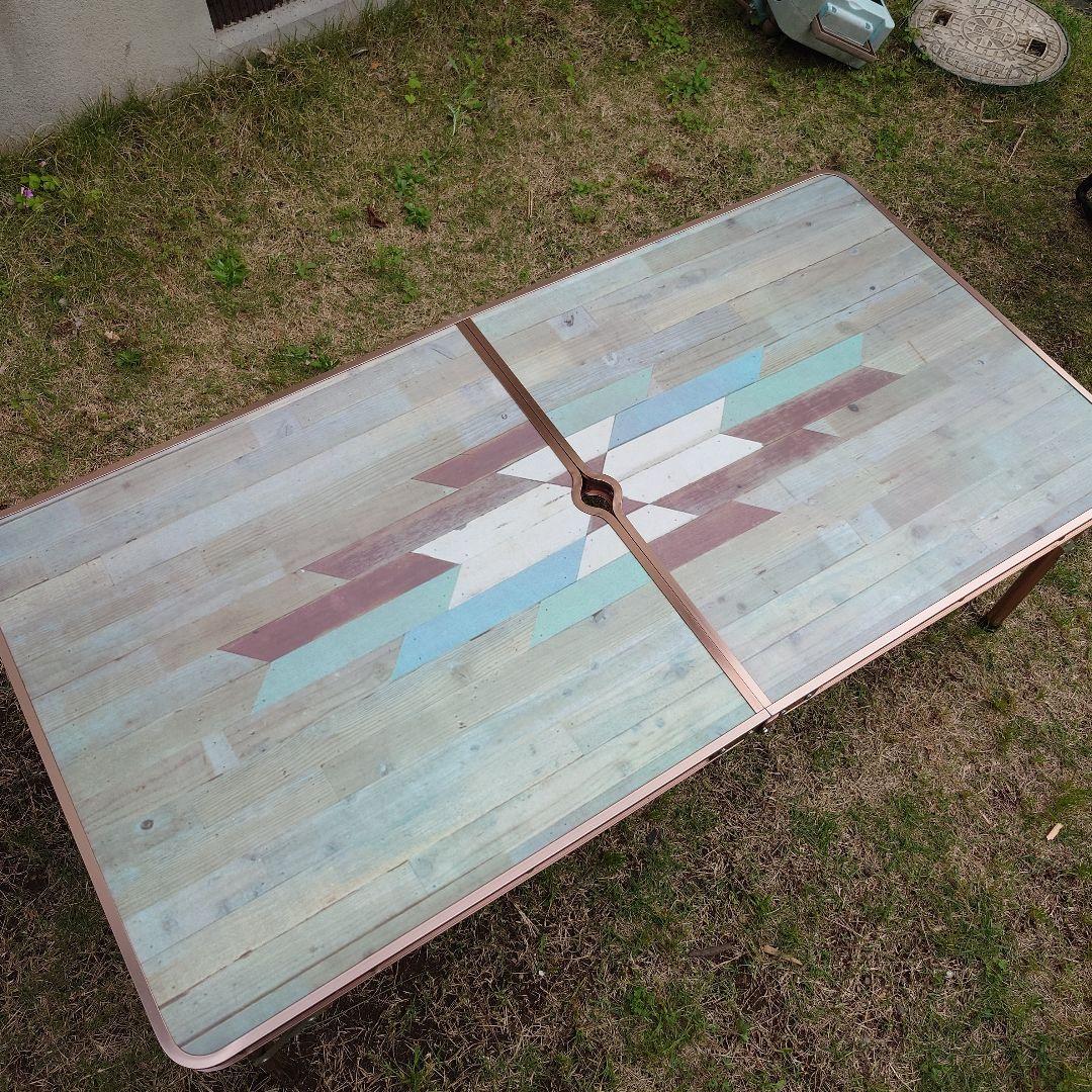 M monro モンロ ILリビングテーブル モザイクウッド120 廃盤