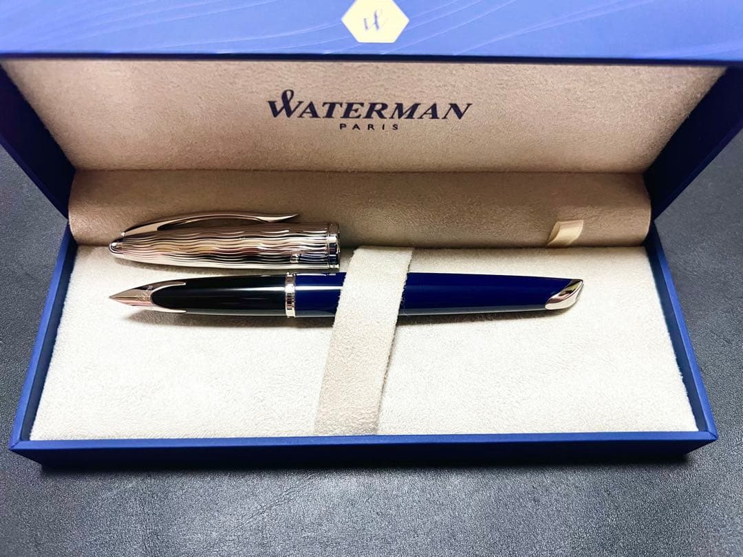 ウォーターマン　カレン・デラックス 万年筆 F 細字　ブルーST 2166343