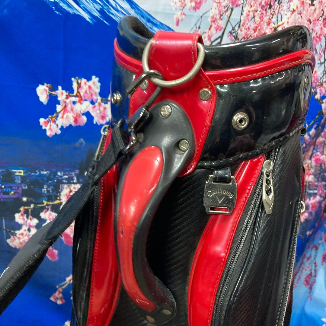 寶BU-1104 callaway キャディバッグ ブラック人気の赤黒