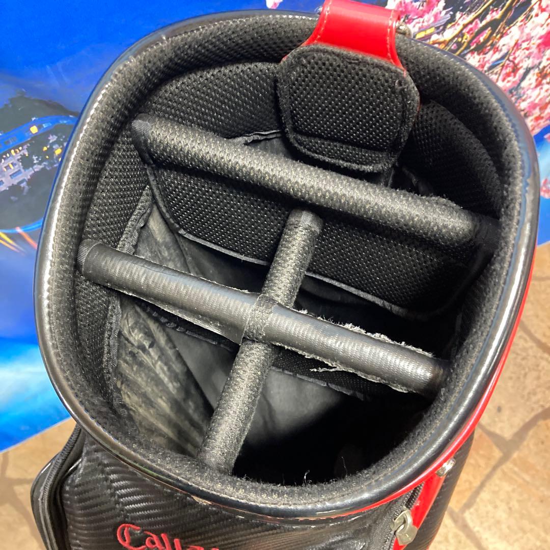 寶BU-1104 callaway キャディバッグ ブラック人気の赤黒