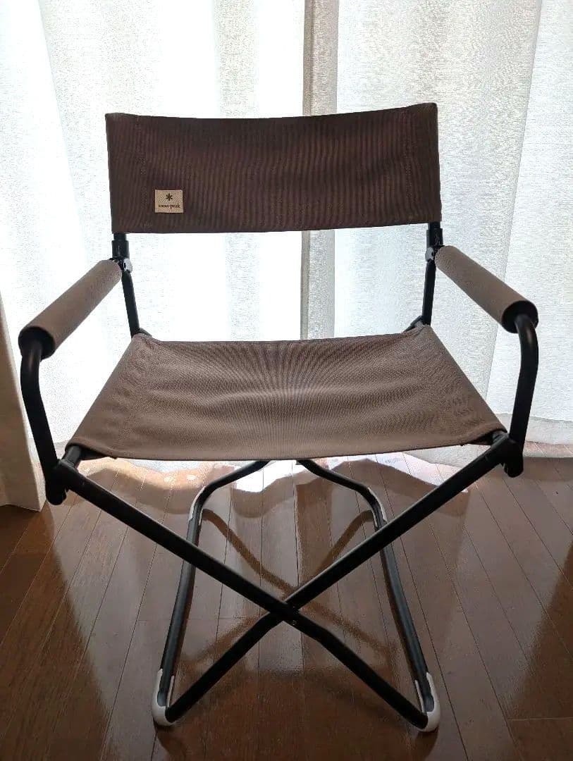 【室内保管 未使用】 peak FDチェア グレー 脚キャップ付