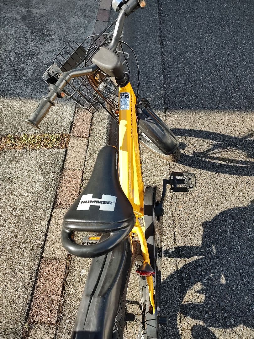 HUMMER子供用自転車 キッズバイク 前カゴ付（小1〜小2使用）20インチ前後