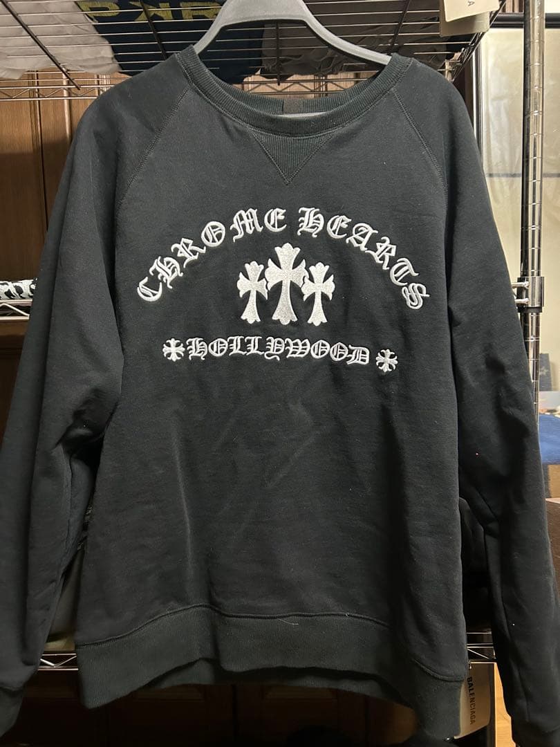CHROME HEARTS ブラック トレーナー