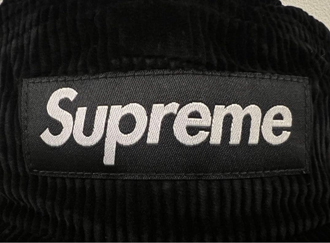 名作 Supreme Corduroy Camp Cap Black