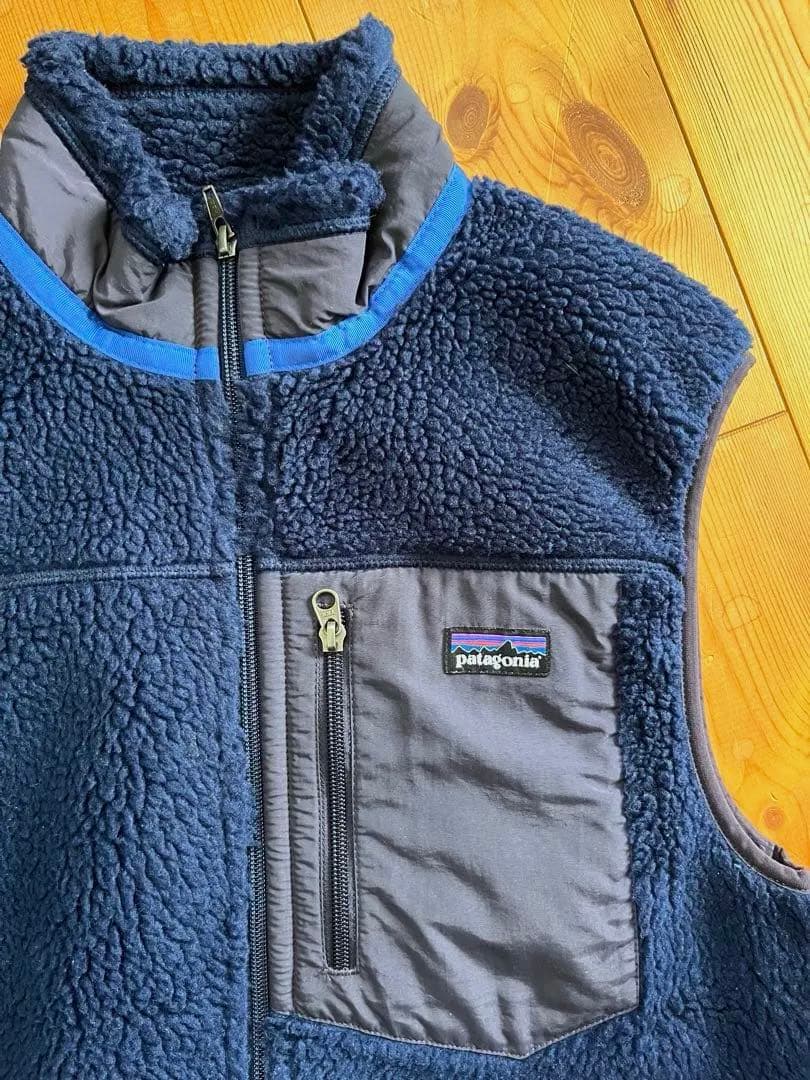 patagonia レトロX フリースベスト S ネイビー