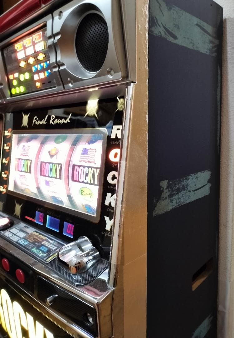 【パチスロ実機】高砂★ロッキー【不要機付】４号機・レア・希少台・人気台