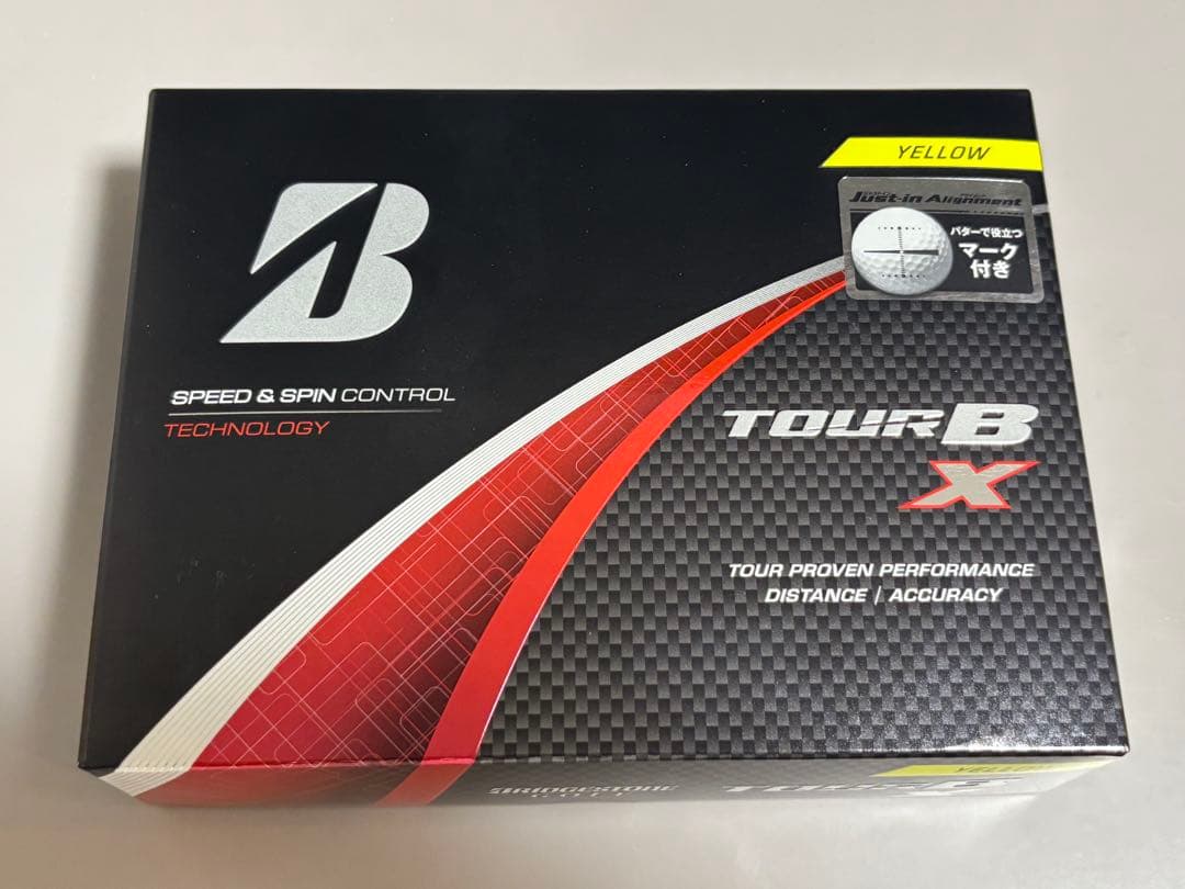 限定ブリヂストン TOUR B X 1ダース イエロー ジャストインアライメント