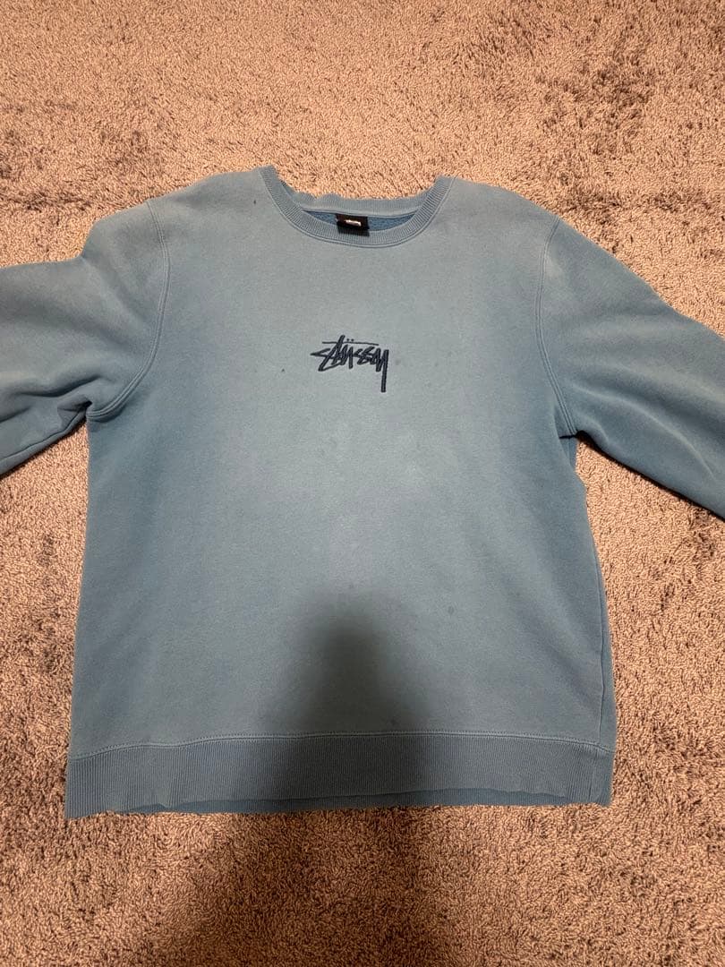 Stussy 水色スウェット