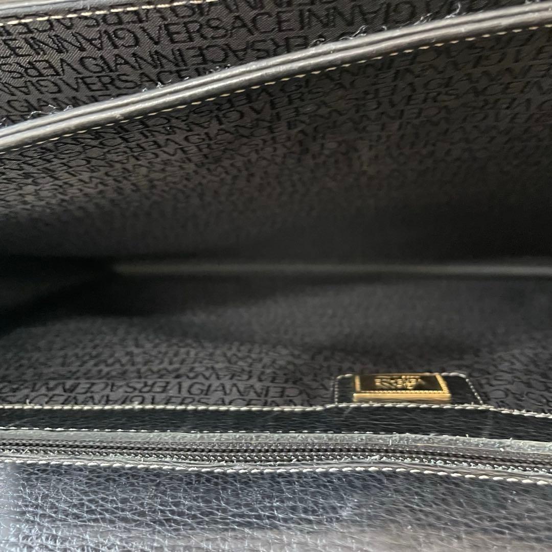 ヴェルサーチ ビジネスバッグ ブリーフケース レザー メデューサ 黒 A4