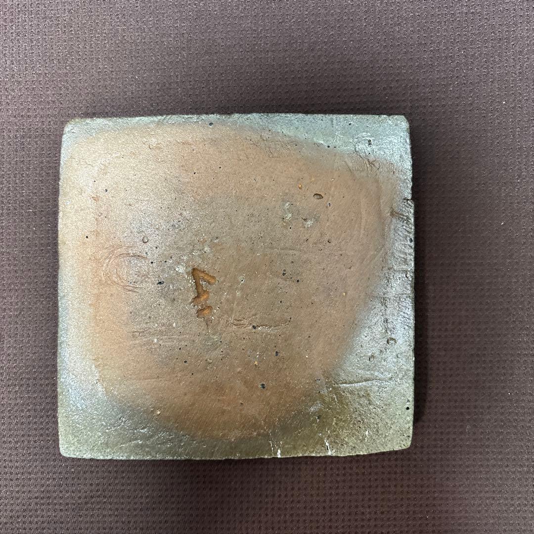 唐津焼　中川自然坊　絵唐津四方皿