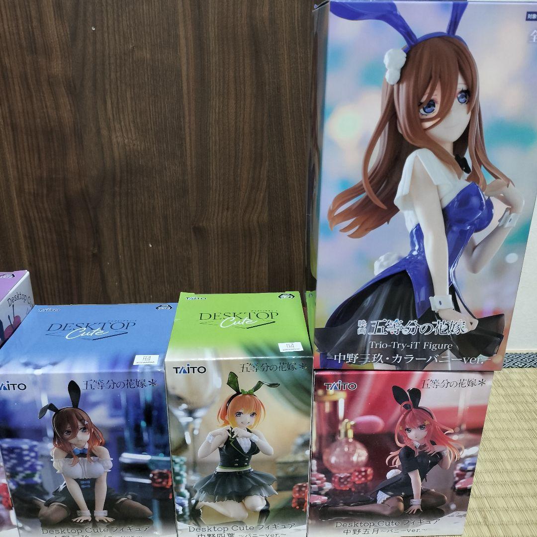 五等分の花嫁 フィギュア9種アクスタ1種クリアファイル3種セット