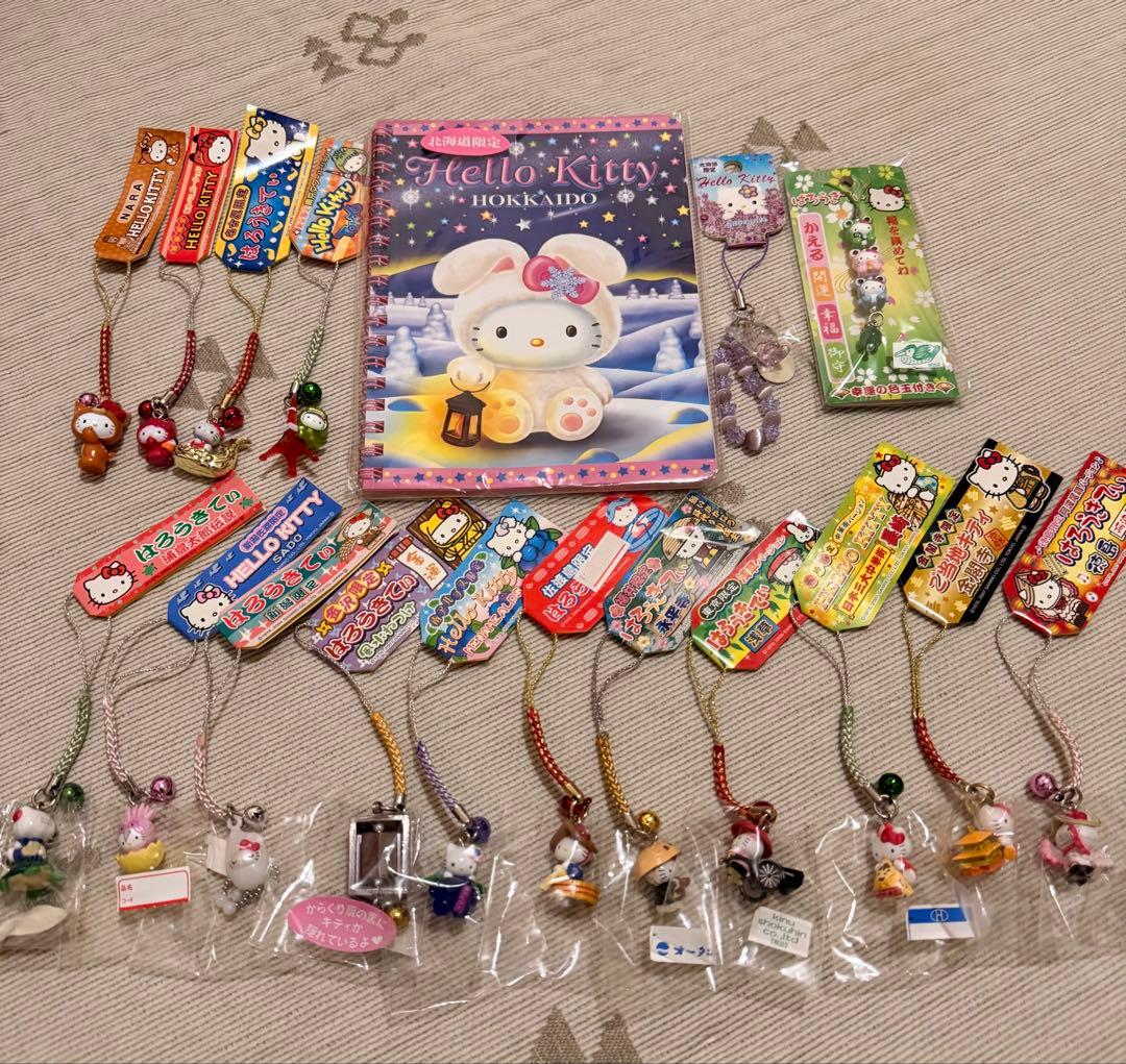 【新品】ご当地 キティ 根付け ストラップ 18点まとめ売り