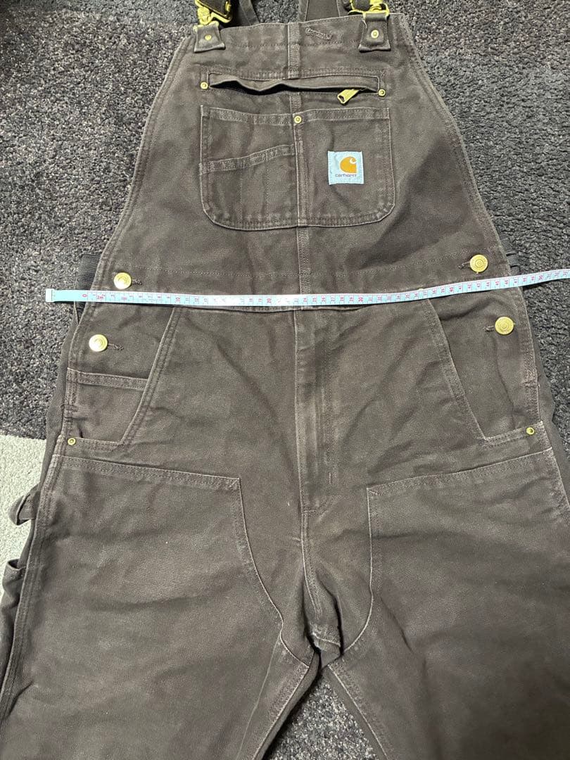 Carhartt ダークブラウン オーバーオール36x30