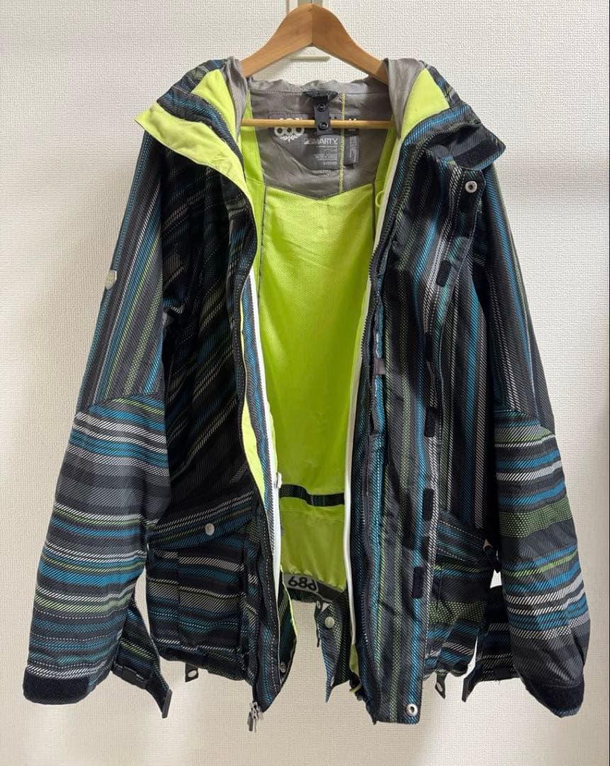 686 スノーボードウェア 上下 インナー&パスケース付