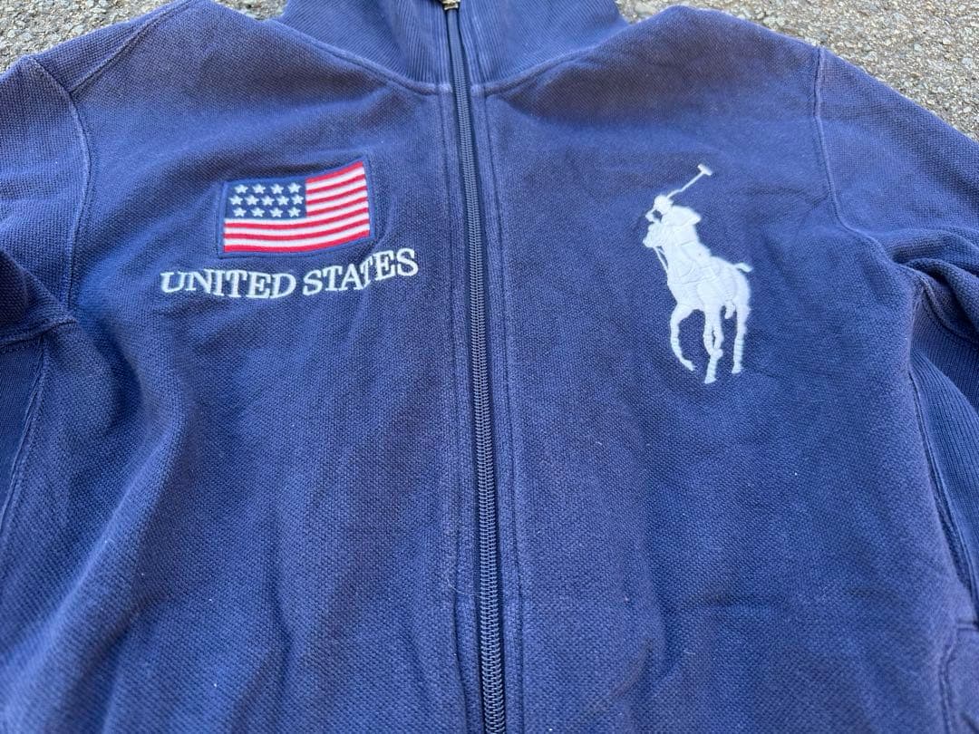 ラルフローレン　ジップアップ　スウェット　Mサイズ