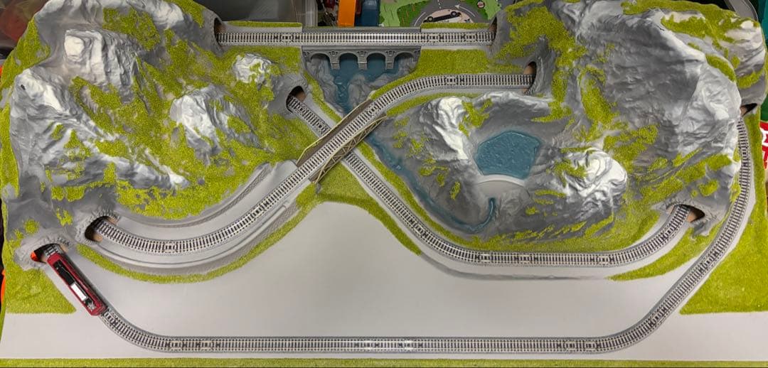 KATO(ラウンドハウス) Nゲージ　アルプスの氷河特急デスクトップレイアウト