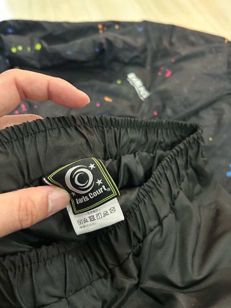 earlscourt 撥水加工 ブラック 中綿ウェア上下セット Sサイズ