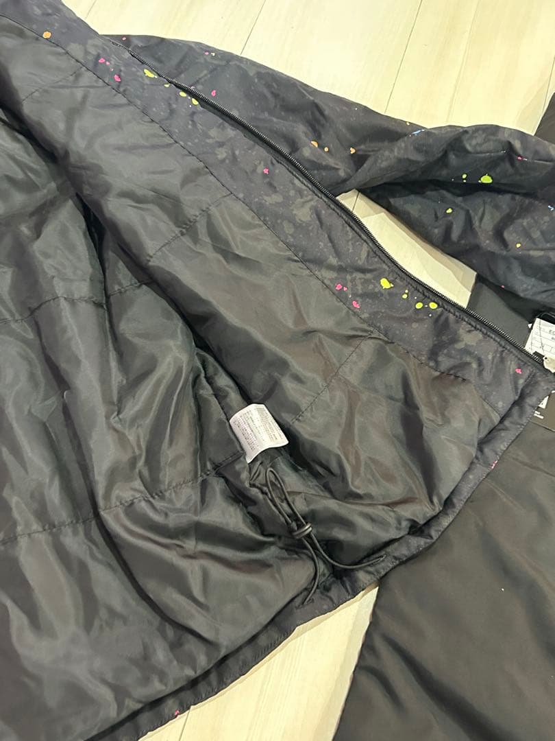 earlscourt 撥水加工 ブラック 中綿ウェア上下セット Sサイズ