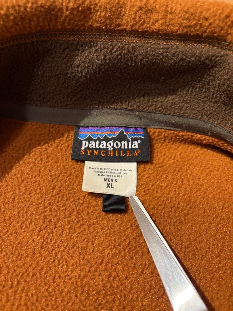 patagonia　パタゴニア シンチラベスト XL フリース オレンジ