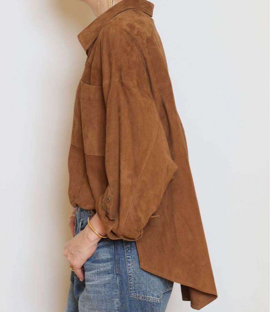 最終お値下げOneTeaSpoon SUEDE DARIA シャツジャケット