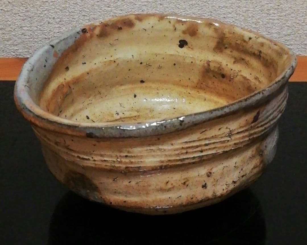 丸田宗彦作　粉引　唐津　沓　茶碗　共箱　共布　略歴付　茶道具