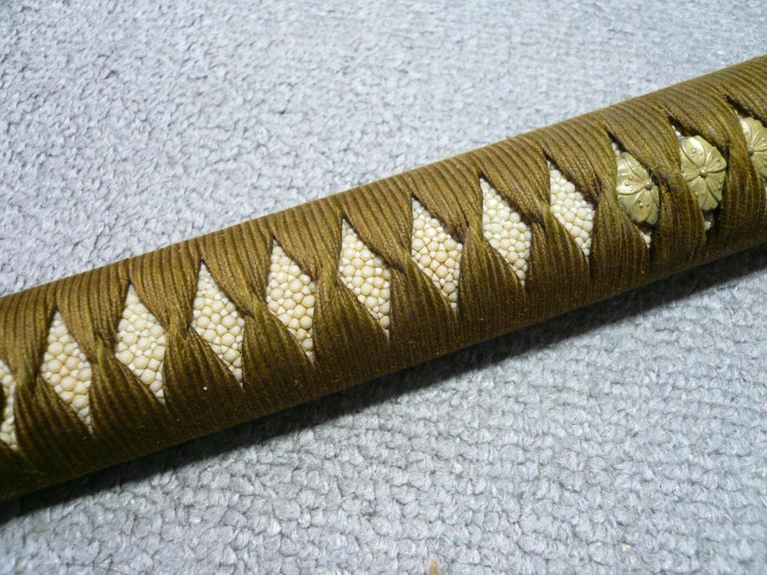 軍刀 柄 旧日本軍 刀装具 日本刀 士官 鮫皮 将校 儀礼刀 指揮刀 時代物