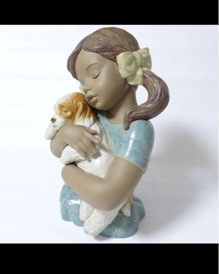 ヴィンテージ LLADRO グレス、とっても好きよ 大型フィギュリン