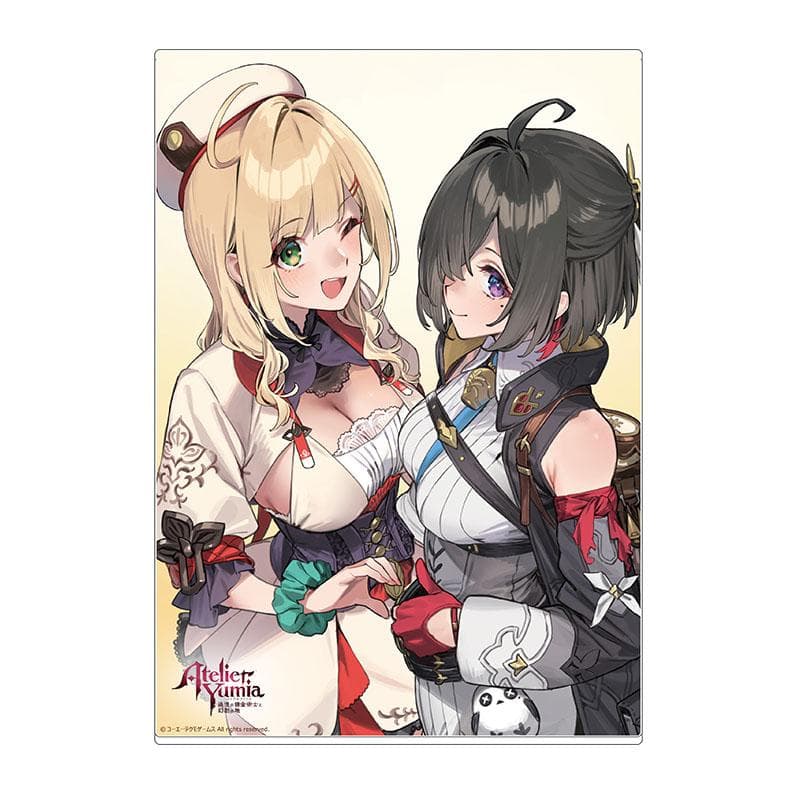 ユミアのアトリエ B5アクリルプレート 発売お祝いイラスト アルビーナ＆ユミア