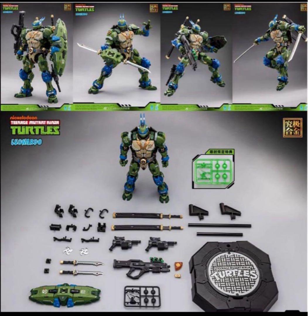 Heatboys HB0012 TMNT レオナルド 合金可動フィギュア