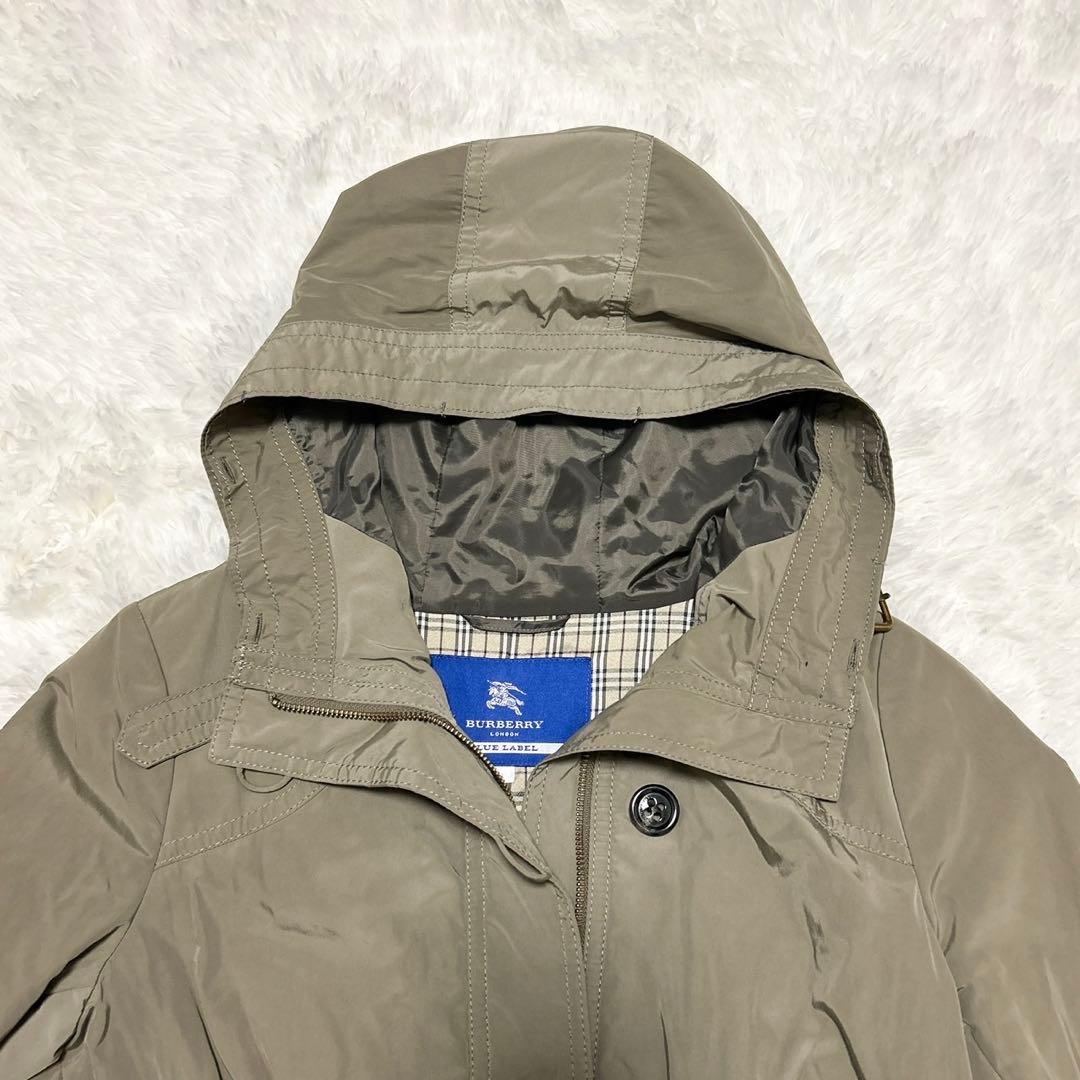 【最終価格‼︎】バーバリーブルーレーベル モッズコート ノバチェック ボアライナー