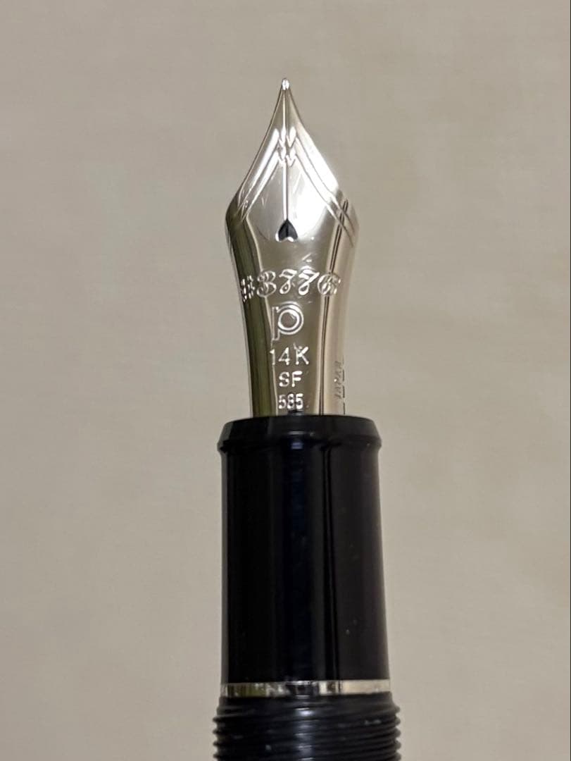 プラチナ万年筆 #3776 CENTURY SF 細軟字 ブラックダイヤモンド