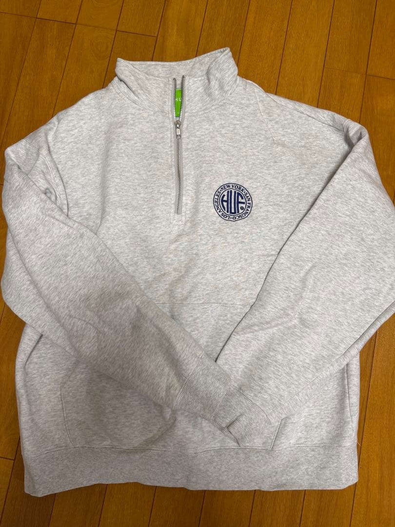 トップス HUF REGIONAL HALF ZIP FLEECE
