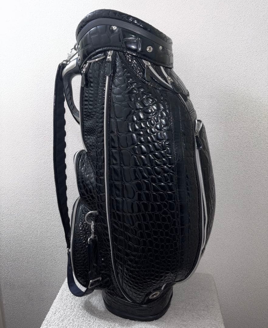 美品/軽量OUUL オウル アリゲーター キャディバッグ クロコ ゴルフ