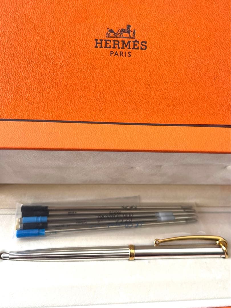 HERMES 未使用 SILVER925 ボールペン シャープペンシル 替芯付