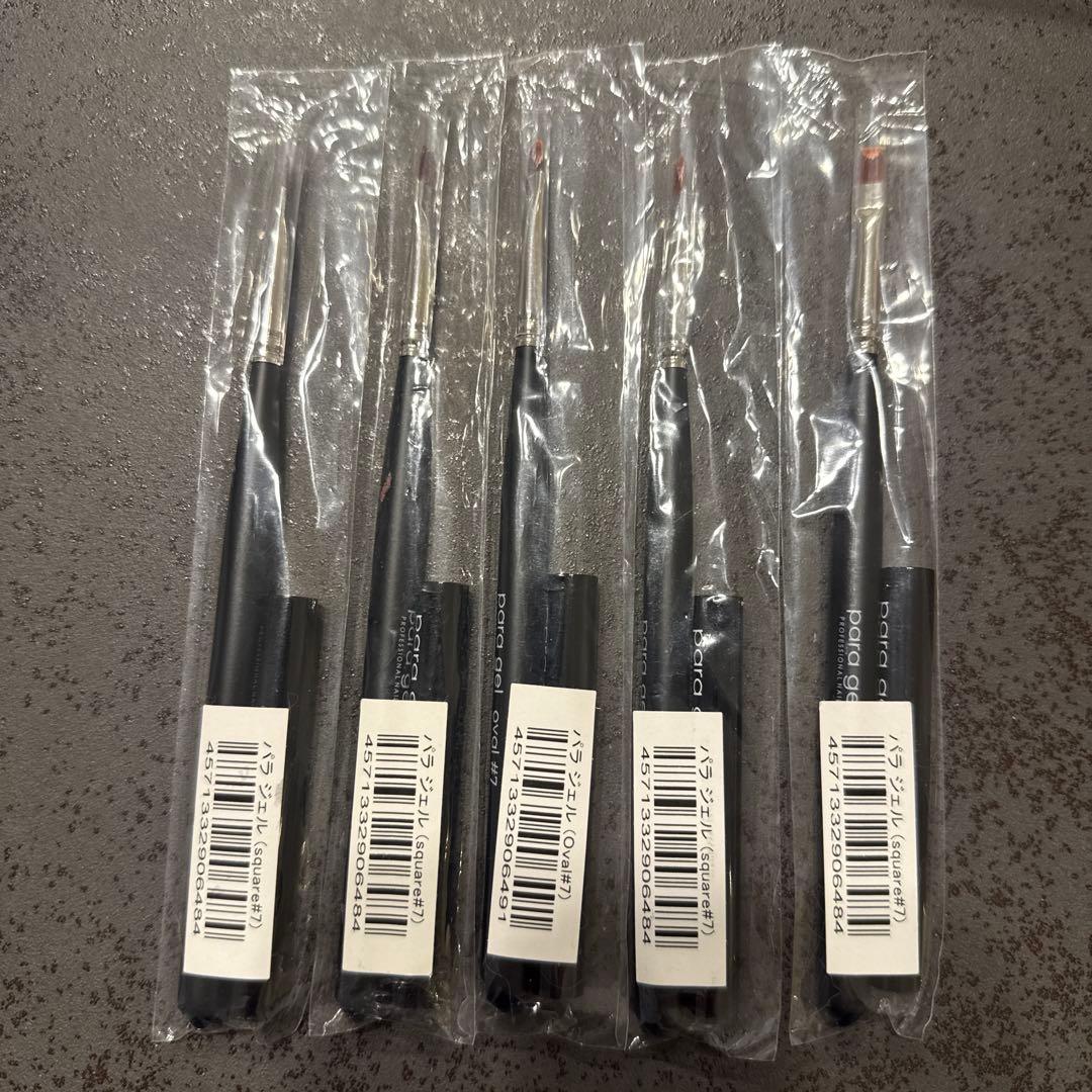 para gel ネイルアートブラシ 5本セット