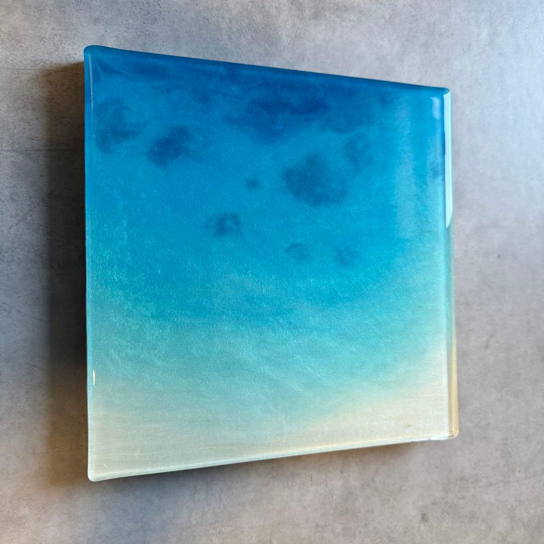 レジンアート　海アート　エポキシレジンアート　インテリア　壁掛け