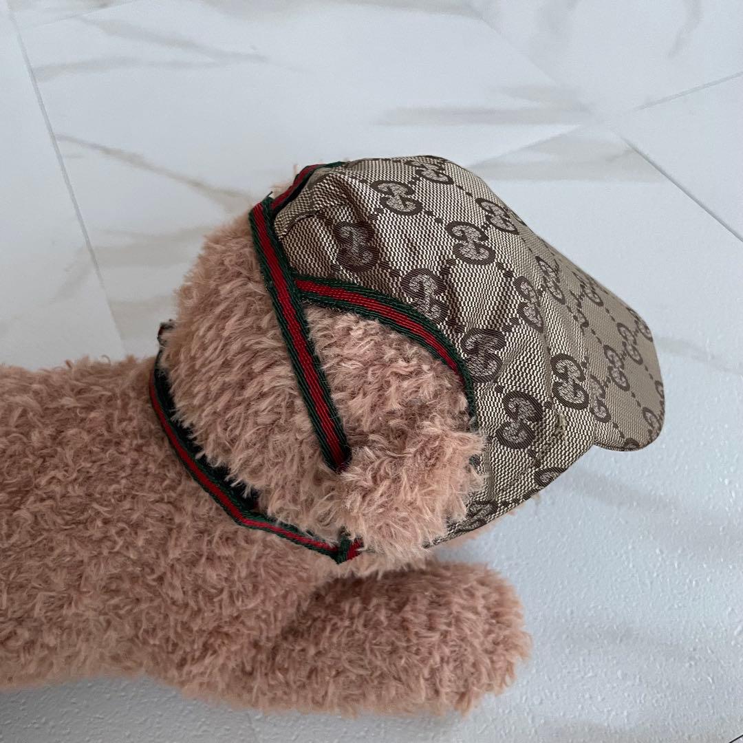 ✨正規品✨グッチ表記タグ付　GUCCI ペット用　キャップ　サンバイザー　犬　猫