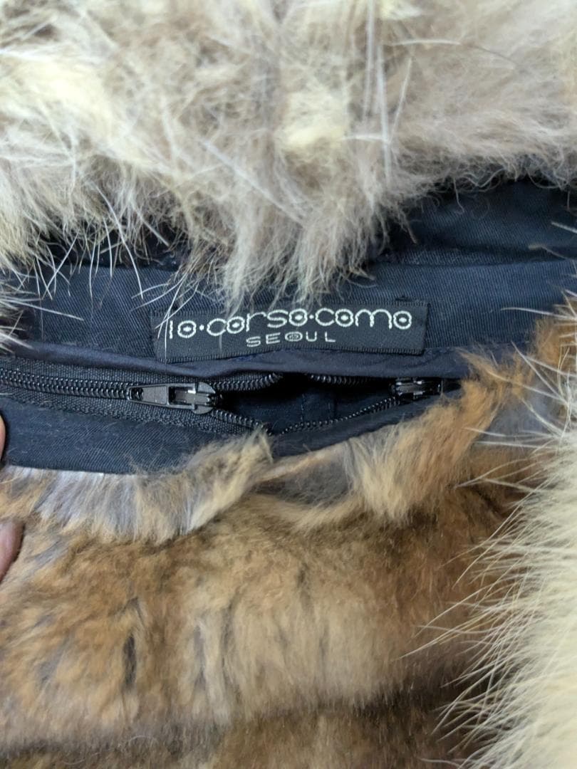 イヴ　サロモン　毛皮インナー付コート