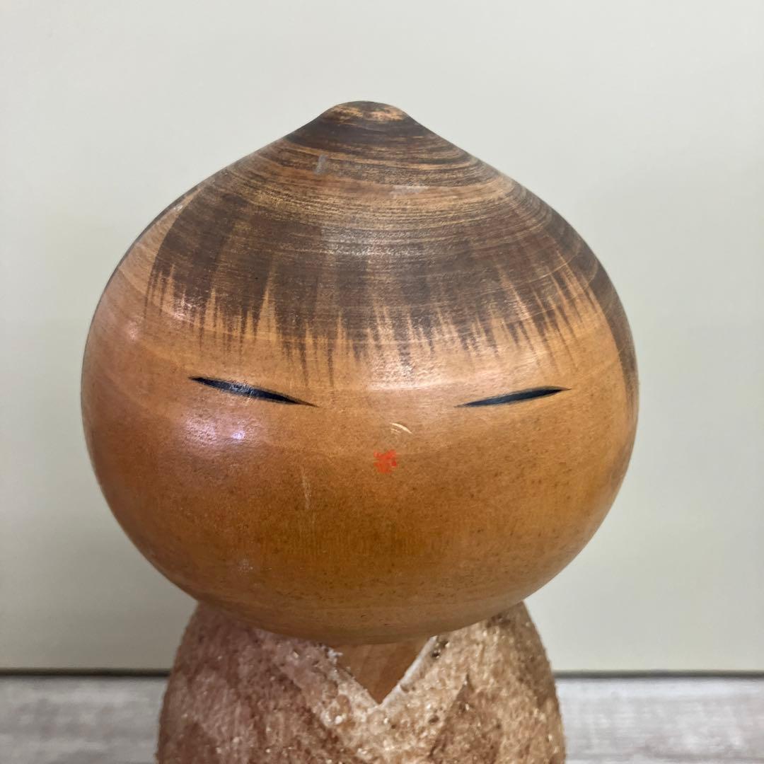 4F 近代こけし 憲心作 銘入り 創作こけし 木工品 伝統工芸 インテリア